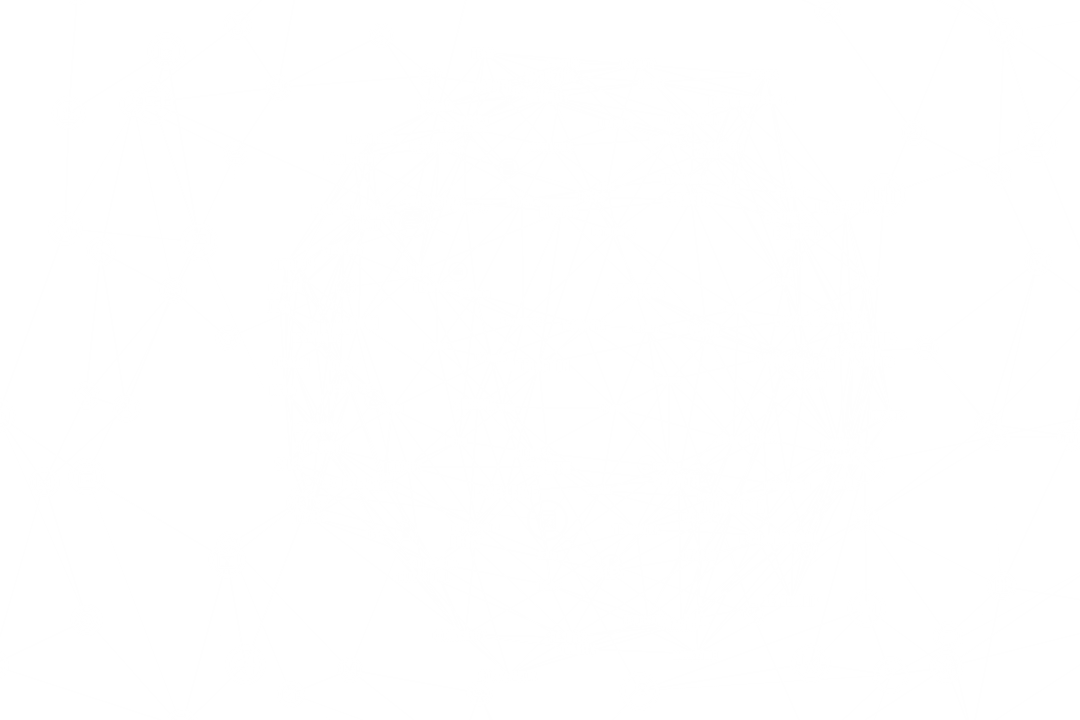 Intricate Digital Network of Connected Nodes on Transparent Background