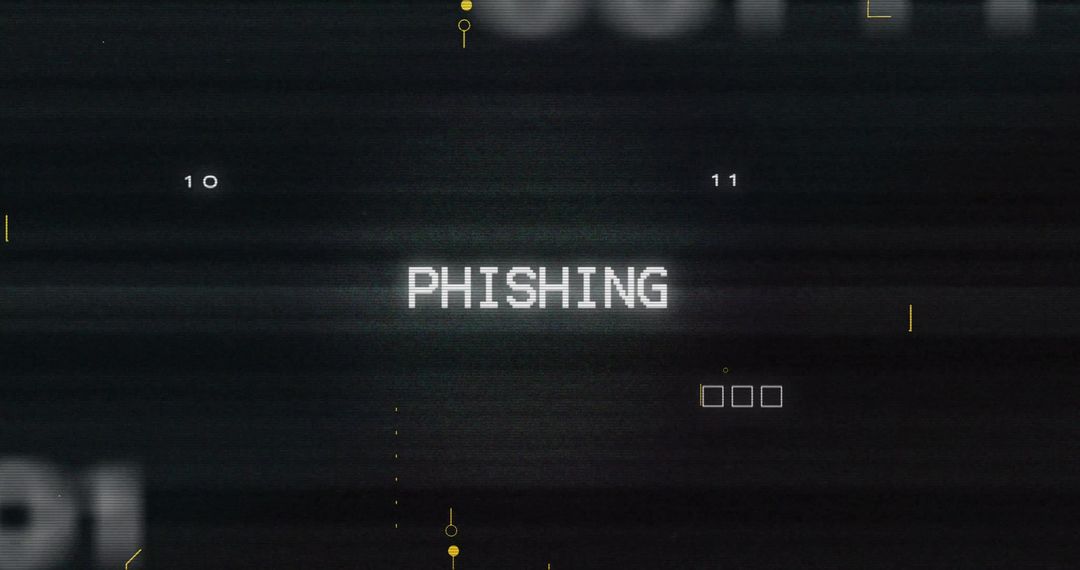 Phishing Warning Against Digital Binary Code Backdrop - Free Images, Stock Photos and Pictures on Pikwizard.com