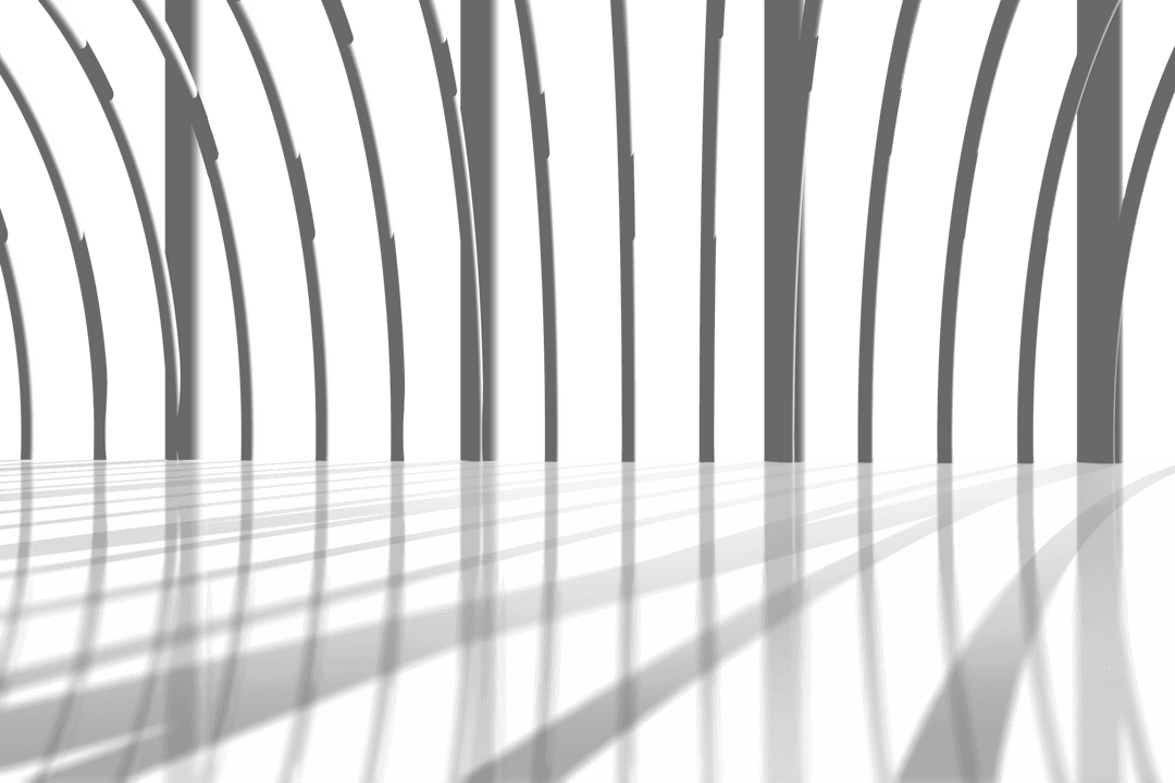 Transparent Surreal Grey Abstract Pattern on Reflective Surface