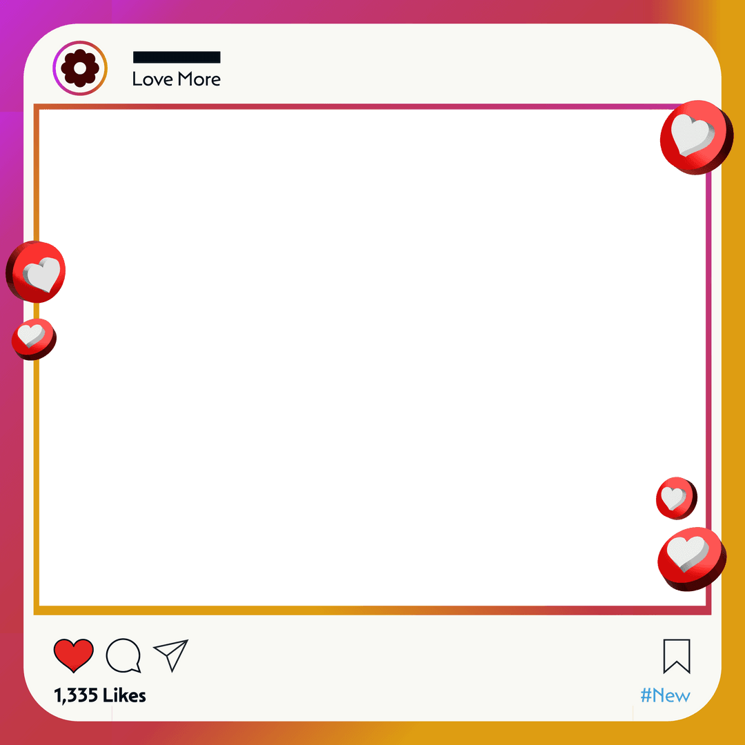 Modern Social Media UI Template with Transparent Layering