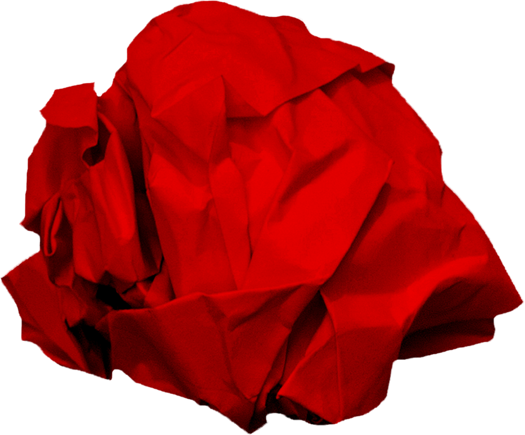 Transparent Scrunched Up Red Paper Ball Symbolizing Mistake and Creativity - Download Free Stock Images Pikwizard.com