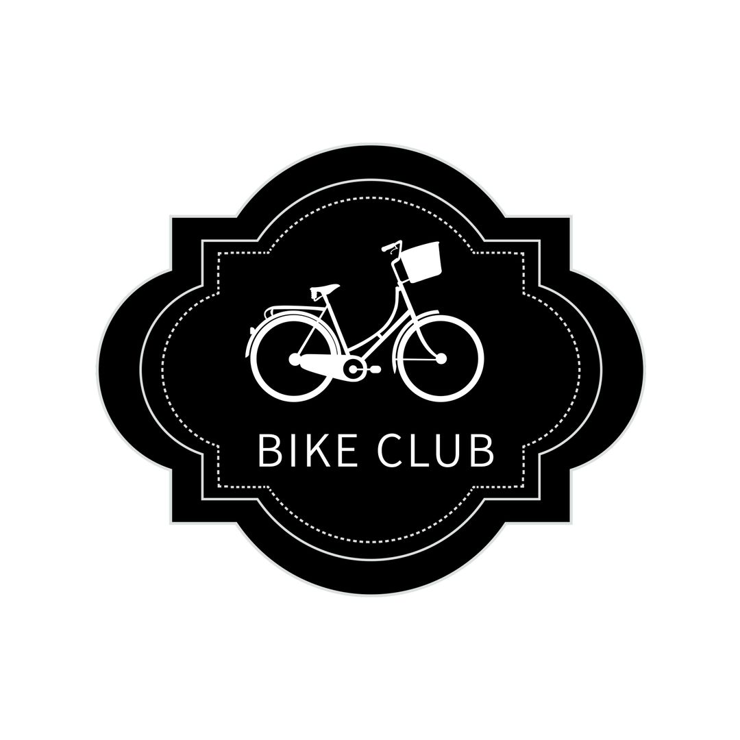 Classic Bicycle Badge for Bike Club Branding
