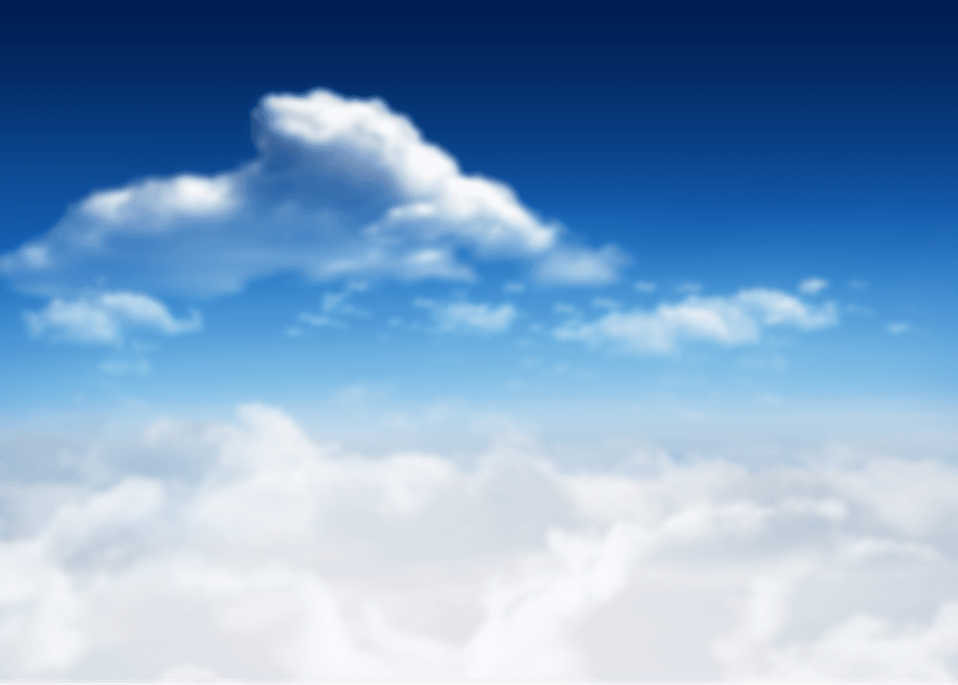 Peaceful White Cloud Floating Against Gradient Sky Illustration