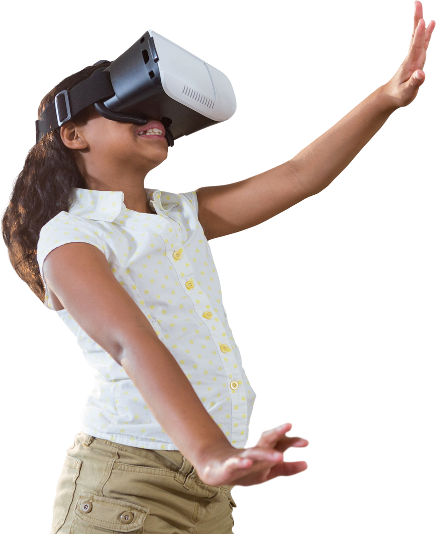 Young Girl Experiencing Virtual Reality with Transparent Background - Download Free Stock Images Pikwizard.com