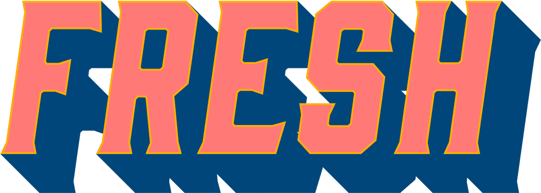 Colorful 3D Transparent Shadow Text for Bold Branding