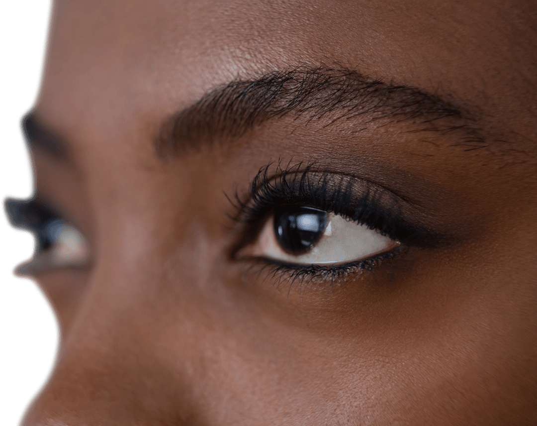 Transparent Close-Up on Woman's Eyes by Perfect Highlight Makeup