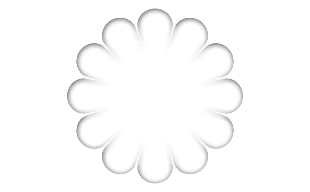 Abstract Flower-like Shape PNG on Transparent Background