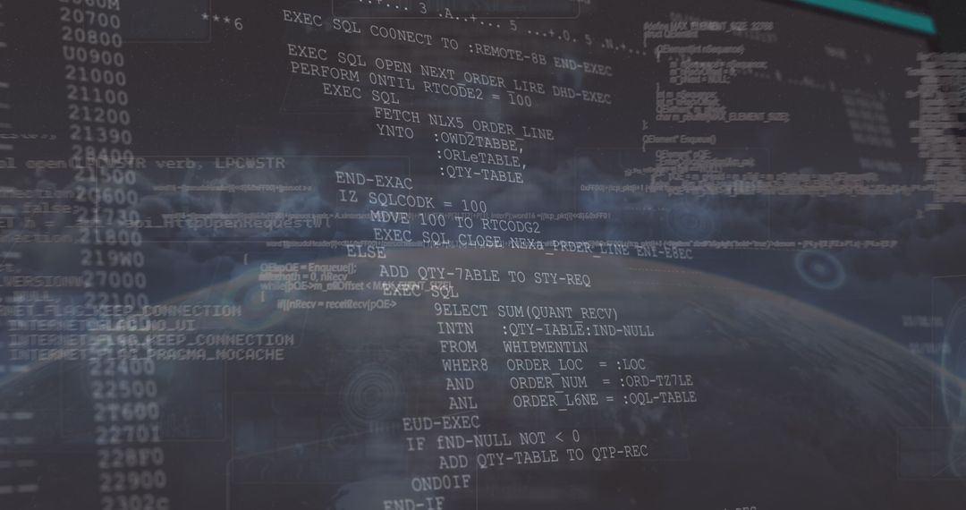 Global Connectivity Concept with Overlaid Code