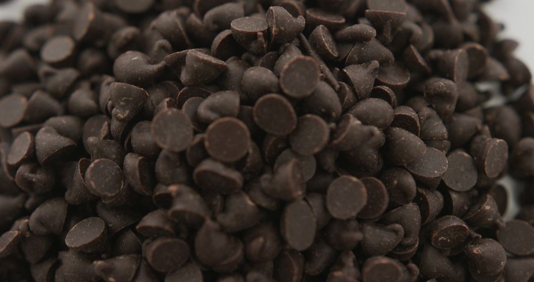 Close-Up of Dark Chocolate Chips for Baking - Free Images, Stock Photos and Pictures on Pikwizard.com