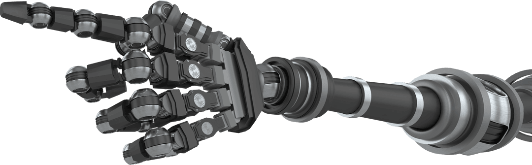 Transparent Robotic Hand Pointing with Detailed Mechanics