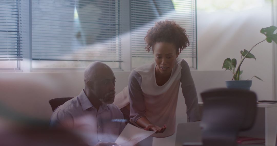 Collaborative Business Teamwork in Modern Office