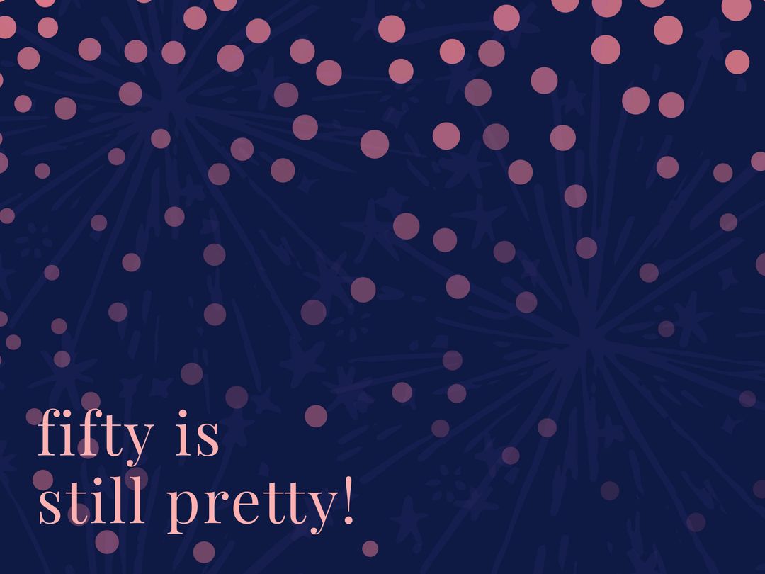 Festive Fireworks with Milestone Birthday Message