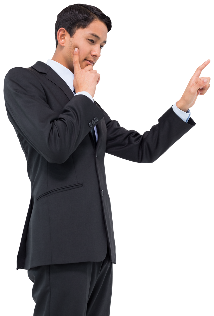 Transparent Image of Businessman Pointing on Isolated Background - Download Free Stock Images Pikwizard.com