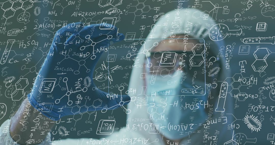 Healthcare Professional Analyzing Medical Data with Digital Interface