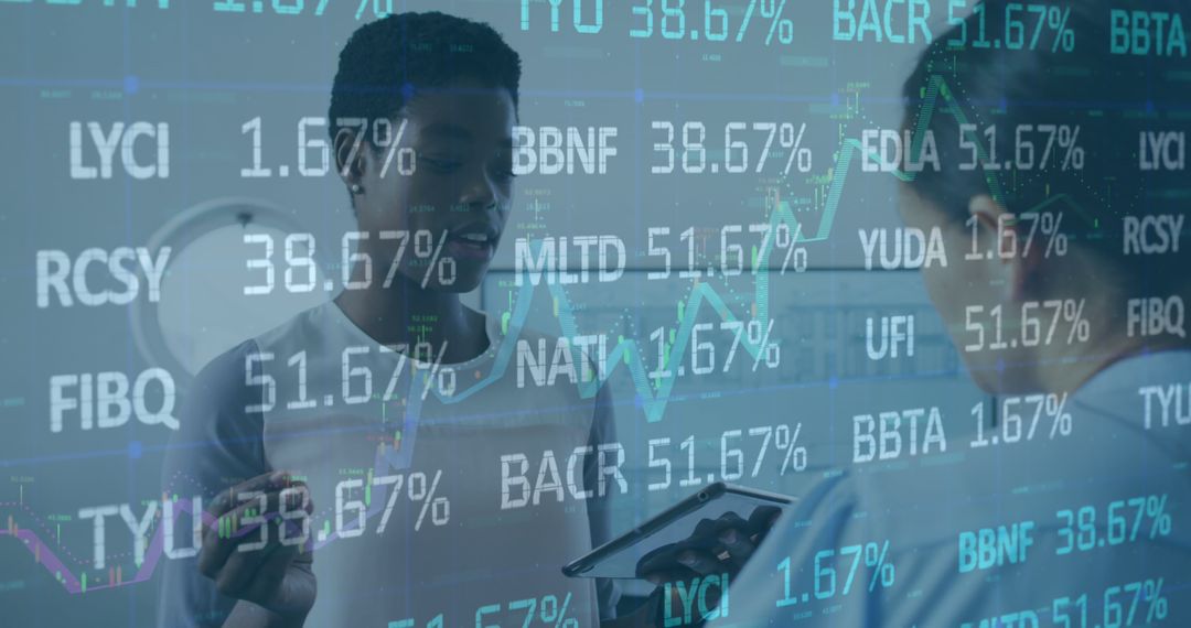 Analyzing Stock Market Data on Digital Screen - Free Images, Stock Photos and Pictures on Pikwizard.com