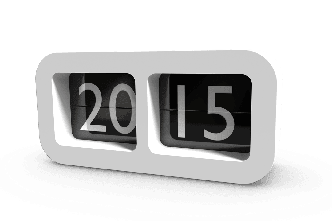 Transparent Digital Alarm Clock Showing Time Numbers