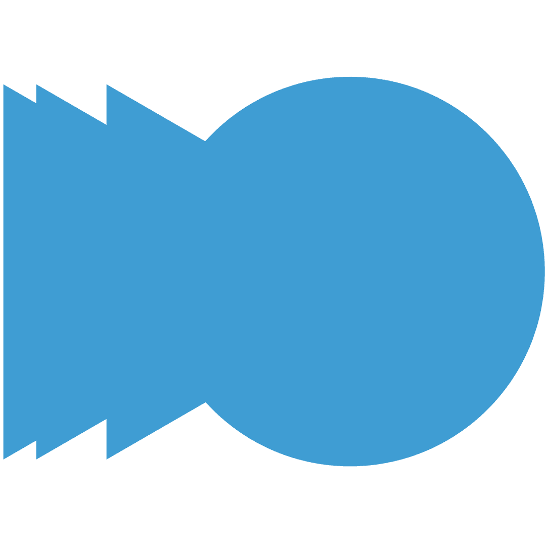 Blue banner design on transparent background with copy space