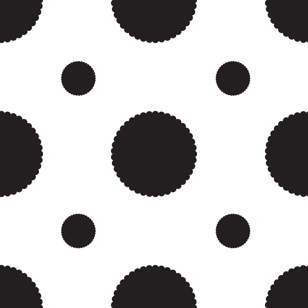 Seamless Transparent Black Circle Pattern Design