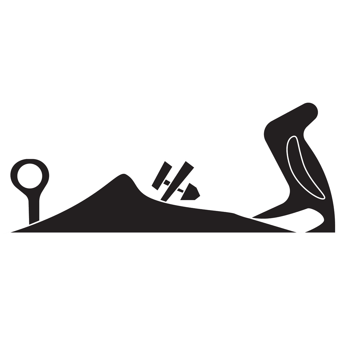 Minimalist Map Pin Geography Icon on Transparent Background