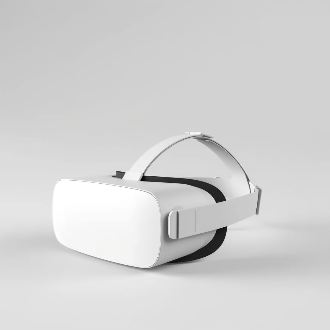 White vr headset on grey background with copy space, created using generative ai technology - Free Images, Stock Photos and Pictures on Pikwizard.com
