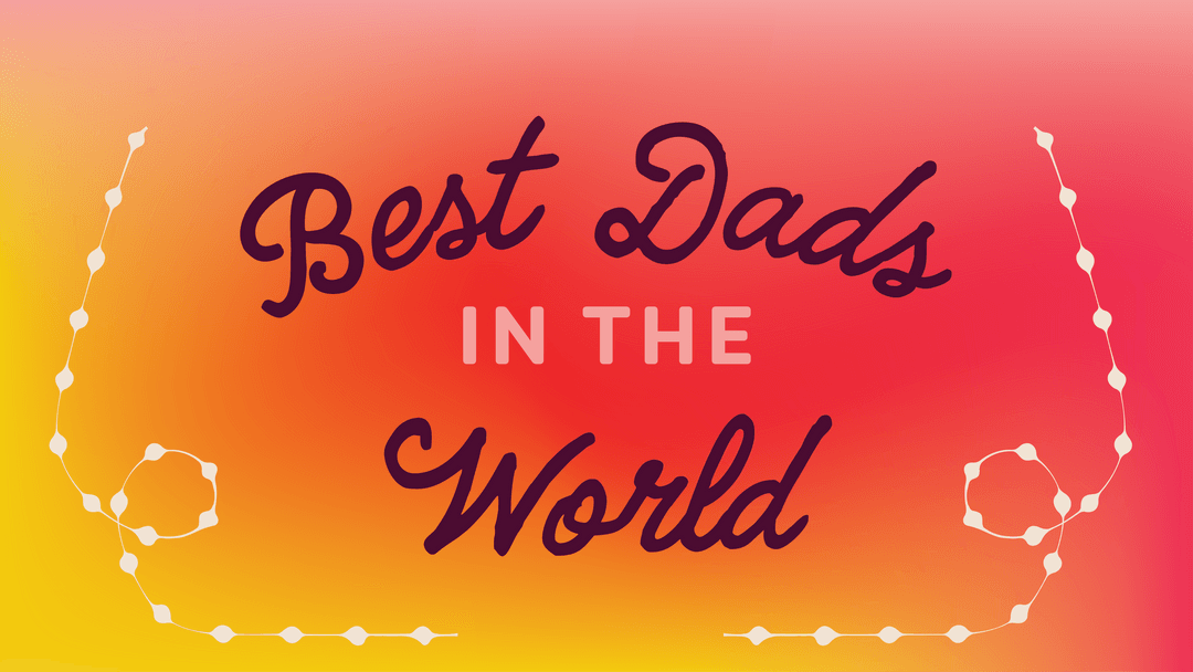Best Dads in the World Father’s Day Text on Transparent Background