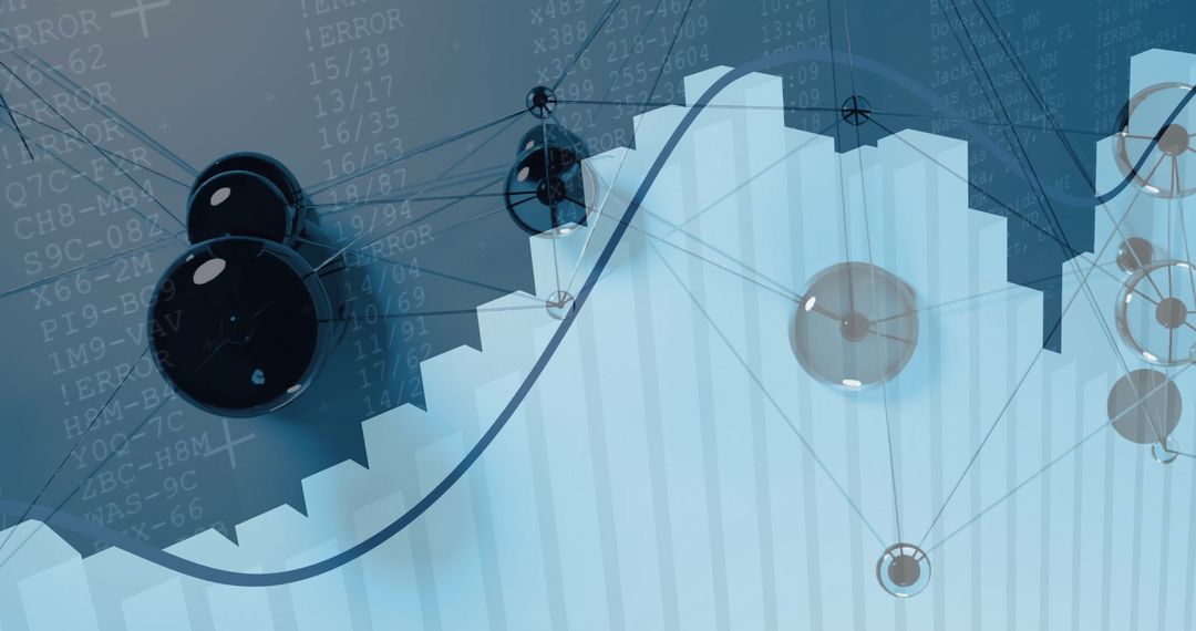 Abstract Vector Background with Data Network Connections - Free Images, Stock Photos and Pictures on Pikwizard.com