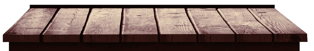 Rustic Wooden Floor Texture on Transparent Background