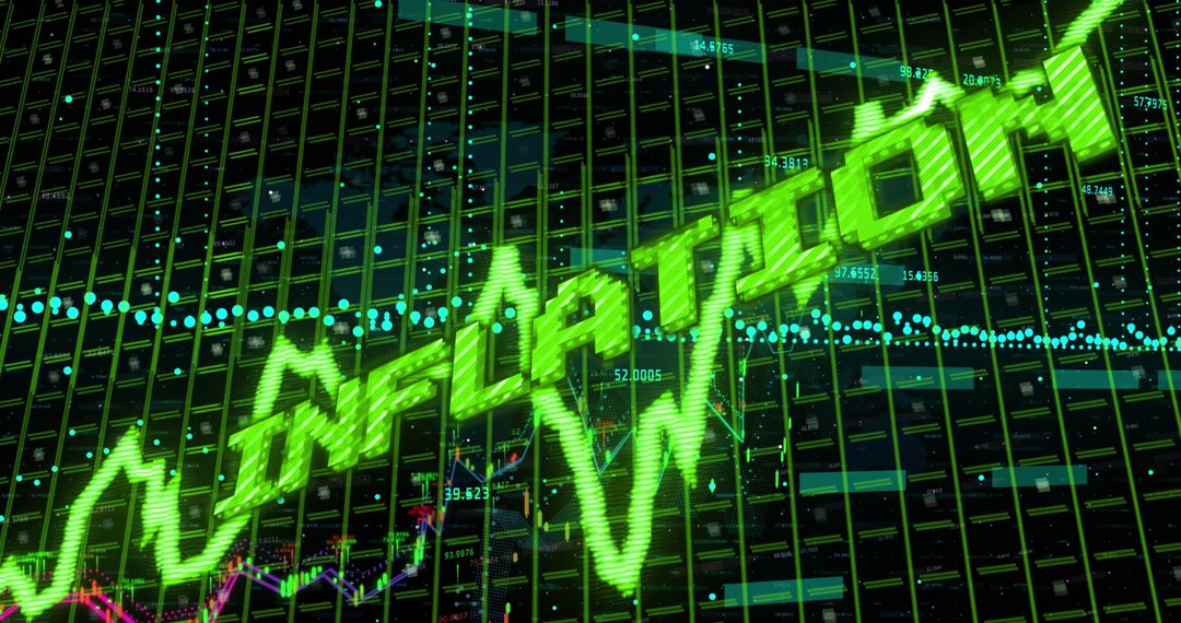 Inflation Impact with Graphs and Data Overlays in Green