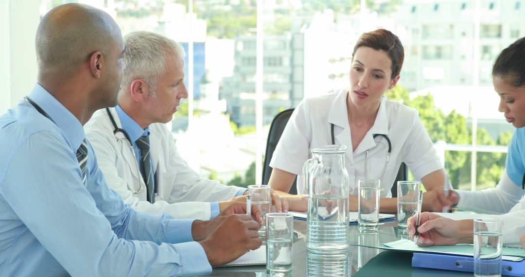 Medical Team Having Meeting in Boardroom - Free Images, Stock Photos and Pictures on Pikwizard.com