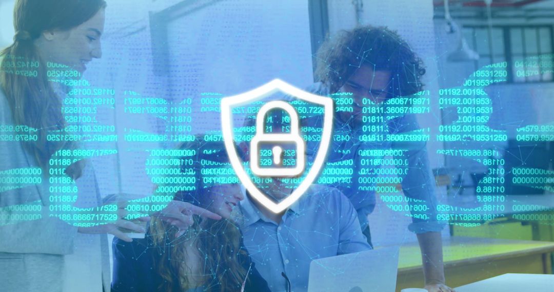 Business Team Discussing Digital Security Strategies