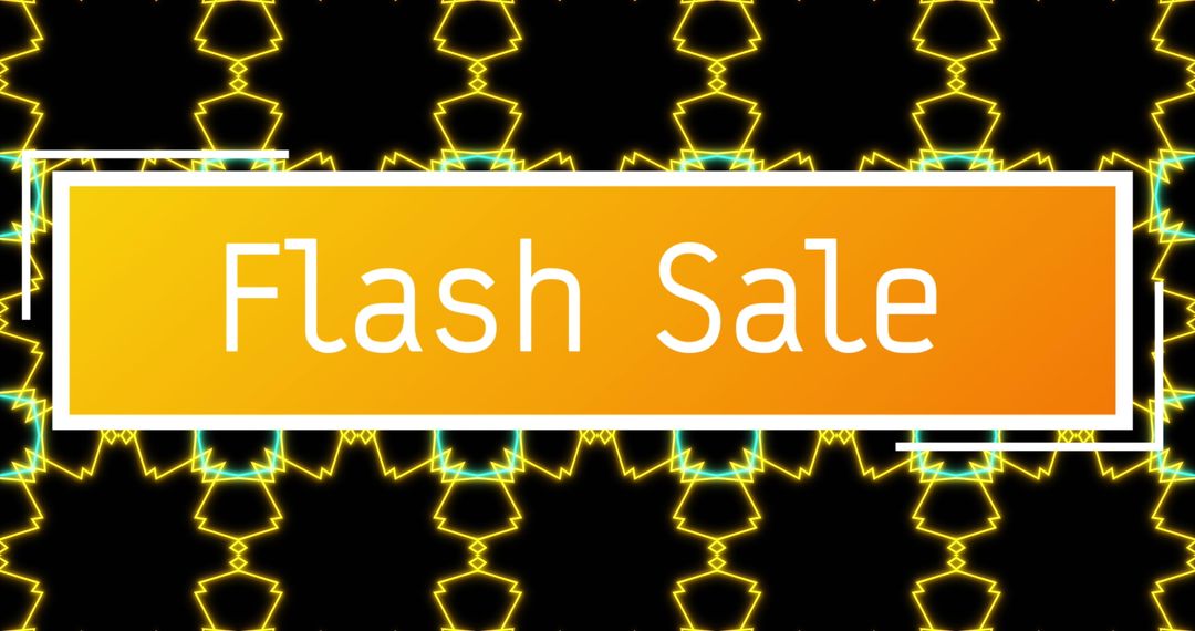 Flash Sale Notification with Dynamic Geometric Background