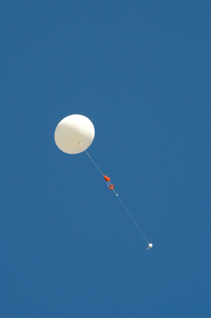 Launching a Weather Balloon to check conditions for the THEMIS L - Free Images, Stock Photos and Pictures on Pikwizard.com