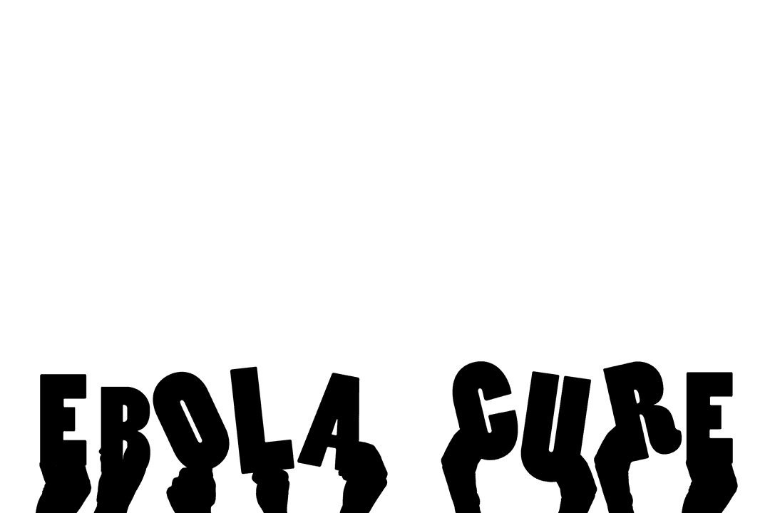 Transparent Ebola Cure Concept: Hands Holding Solution