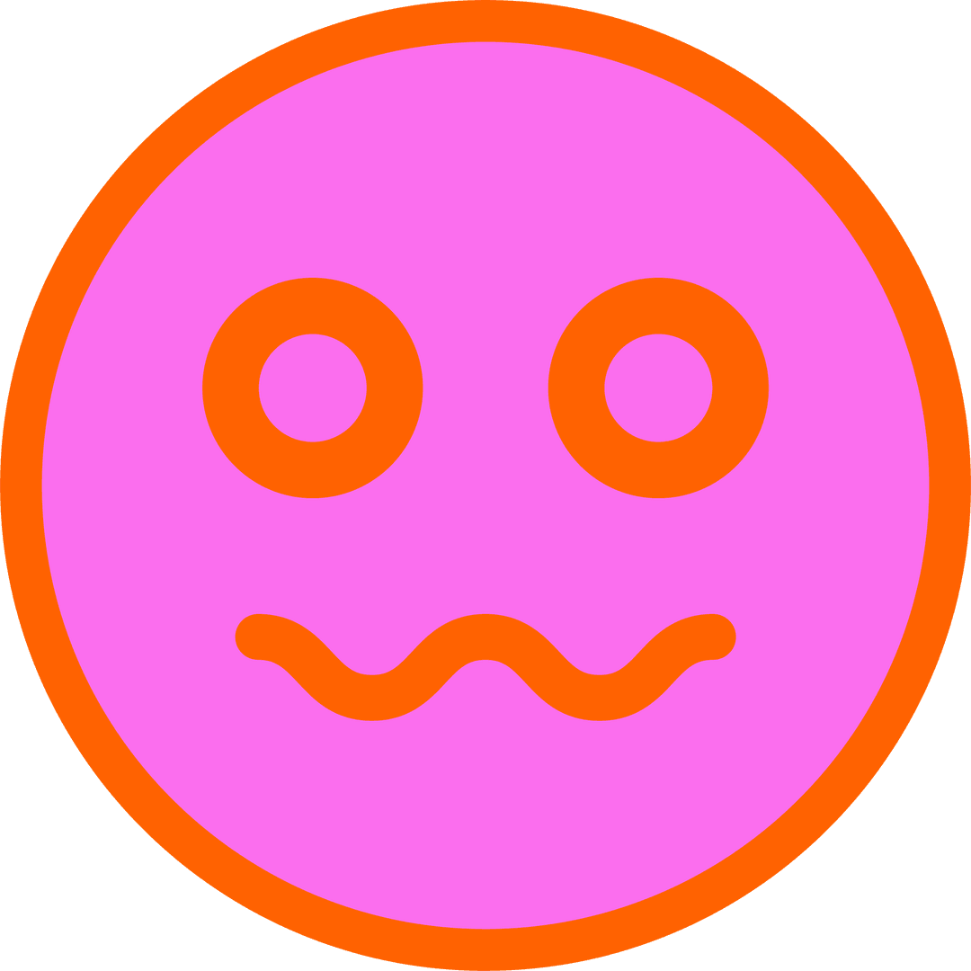 Abstract Purple Emoticon Vibrant Transparent Background