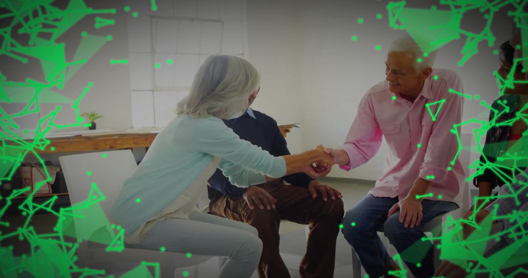 Senior Students Engaging in Collaborative Meeting Conversation