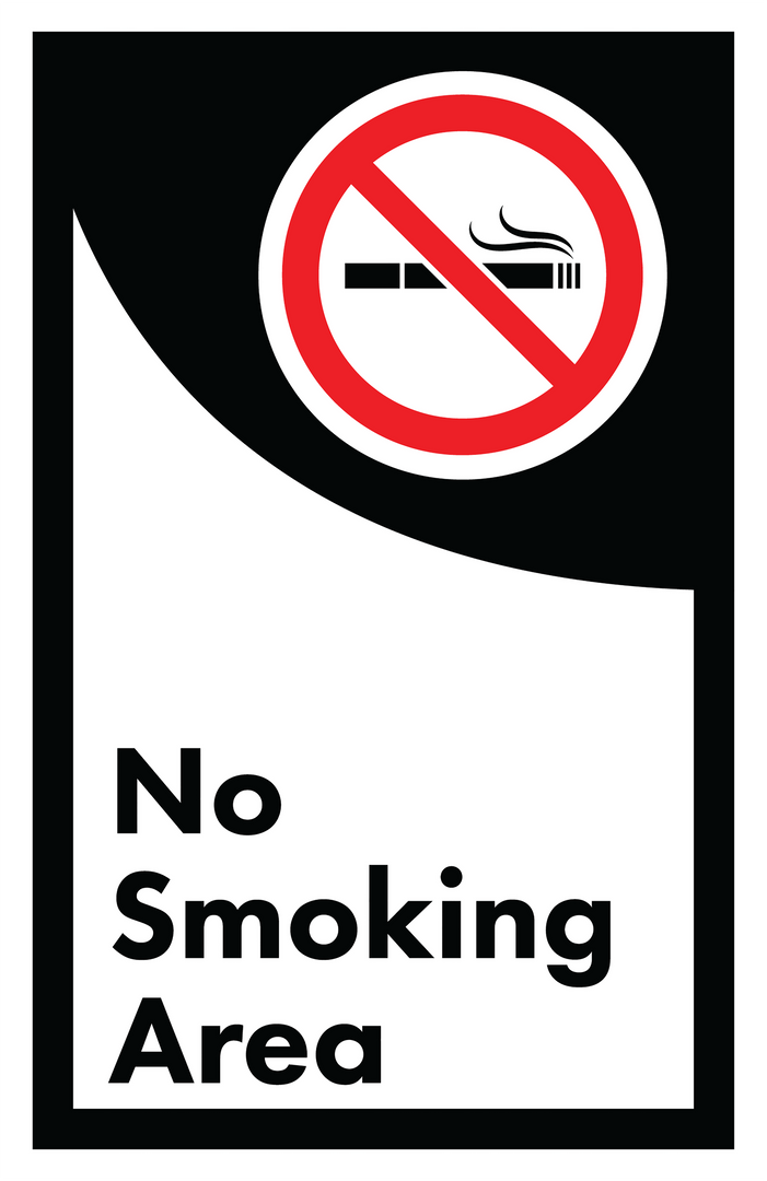 No Smoking Area Text on Transparent Background Safety Sign - Download Free Stock Images Pikwizard.com