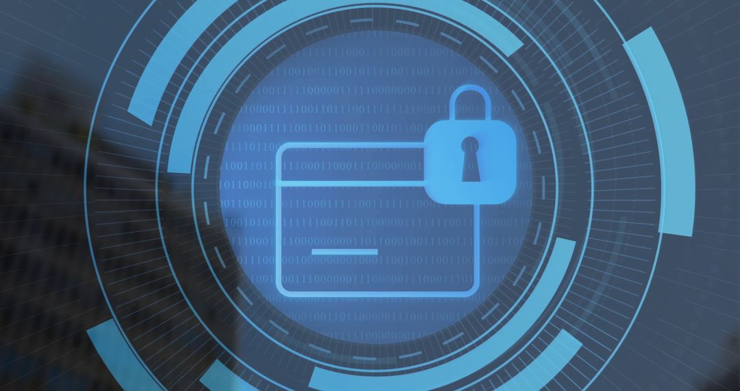 Cybersecurity Access Card Lock on Digital Interface