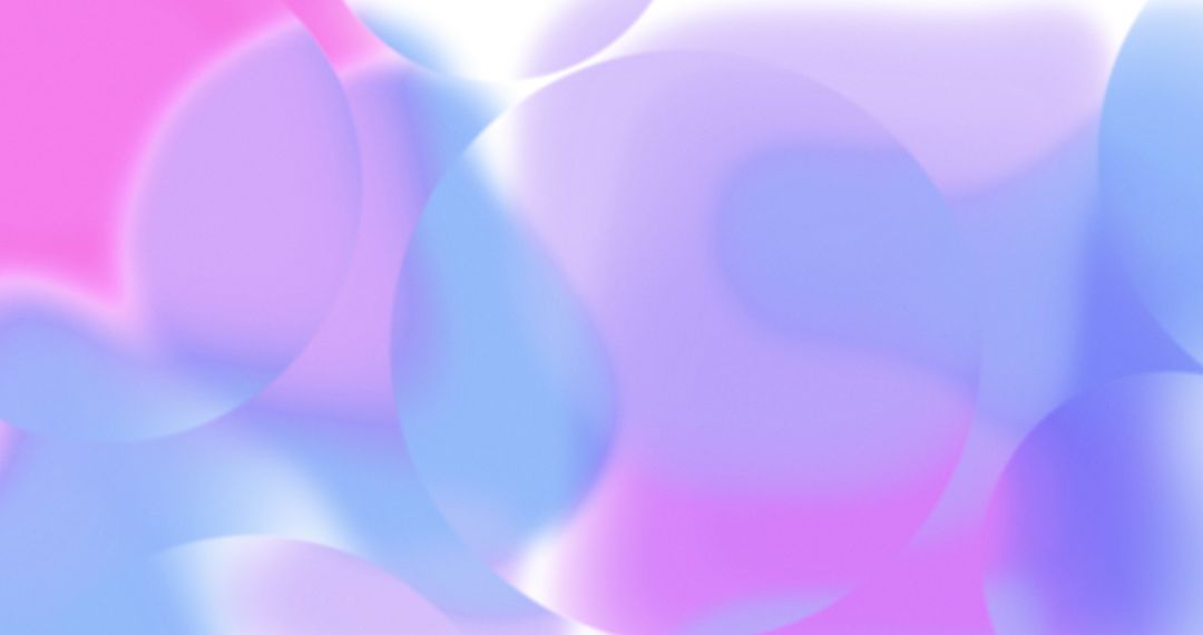 Blurred Pastel Gradient Spheres in Soft Colors