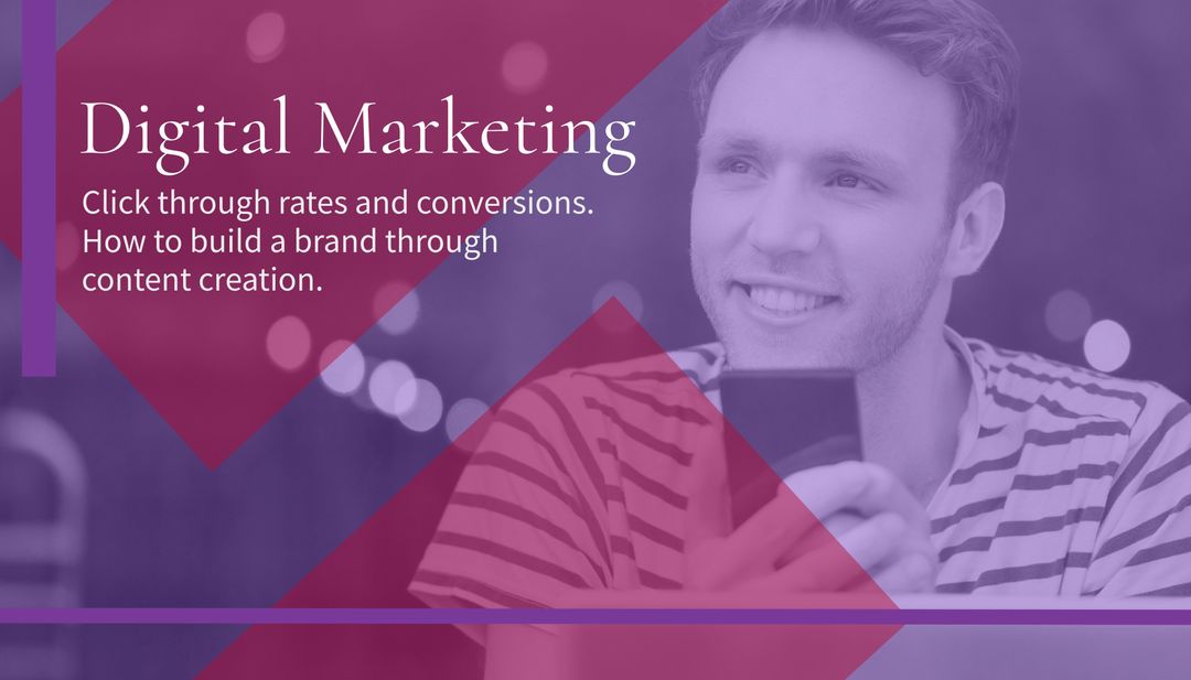Smiling Man Exemplifying Modern Digital Marketing Engagement