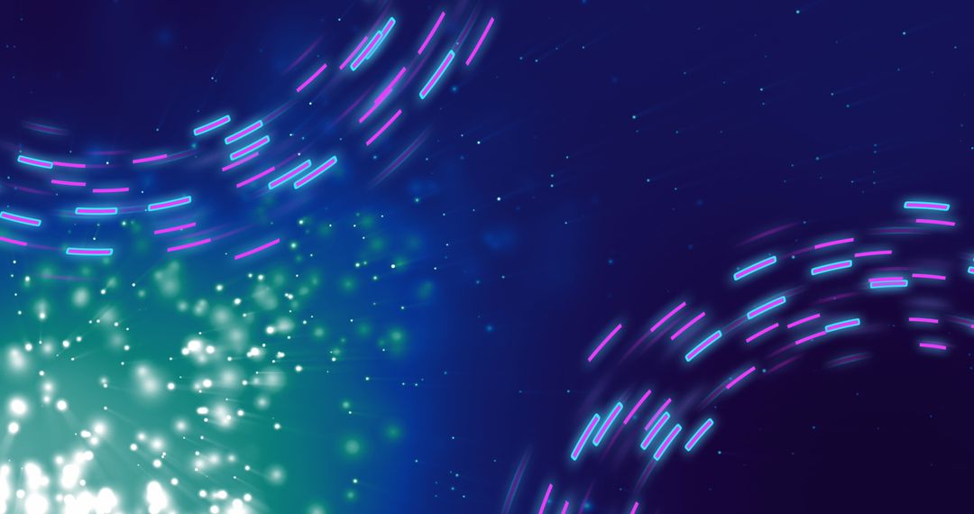 Dynamic Light Trails Representing Data Transfer