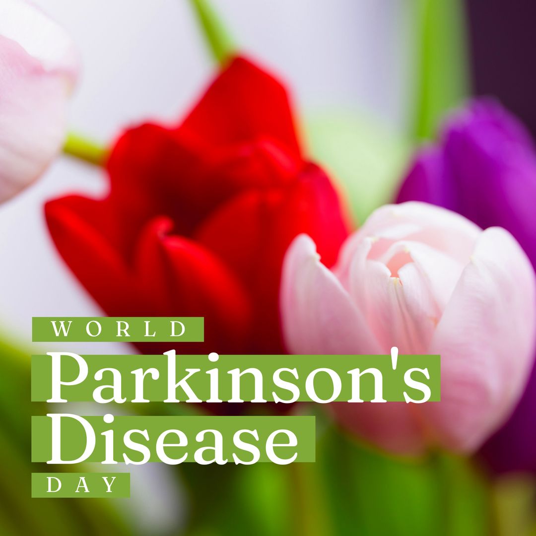 World Parkinson's Disease Day with Colorful Tulips - Download Free Stock Templates Pikwizard.com