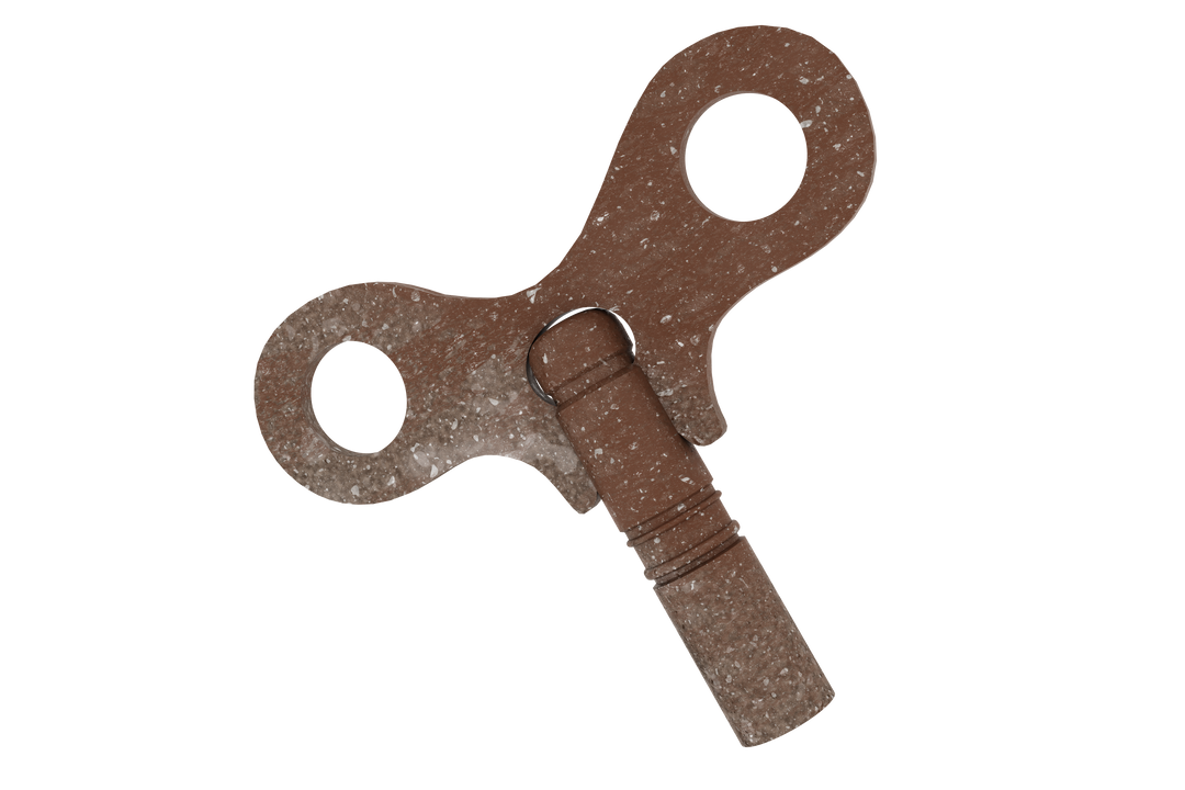 Rusted Wind-Up Key on Transparent Background - Download Free Stock Images Pikwizard.com