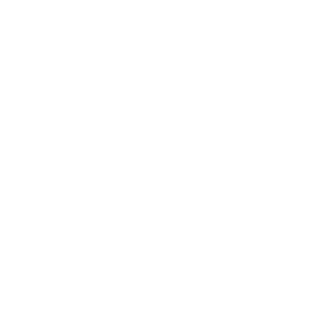 White Curvy Arrow on Transparent Background