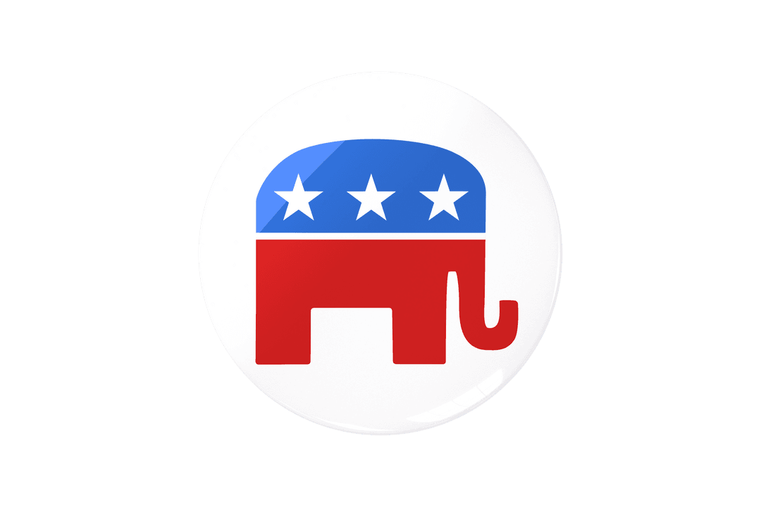 Patriotic Elephant Illustrations on Transparent Background