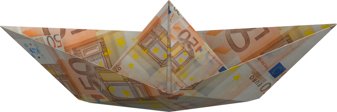 Transparent Paper Boat Made from 50 Euro Banknote Creating European Travel Financial Concept - Download Free Stock Images Pikwizard.com