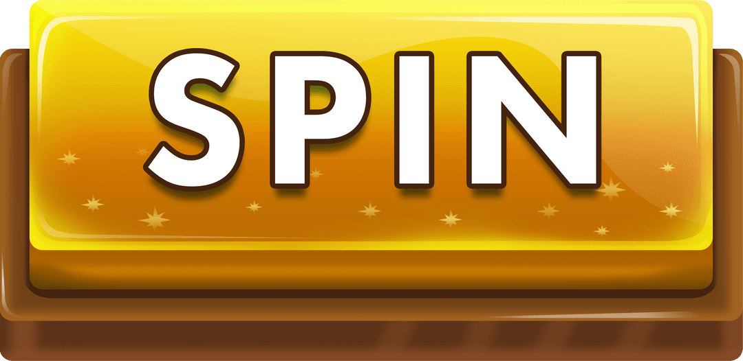 Transparent Casino Spin Button Icon for Game Interface