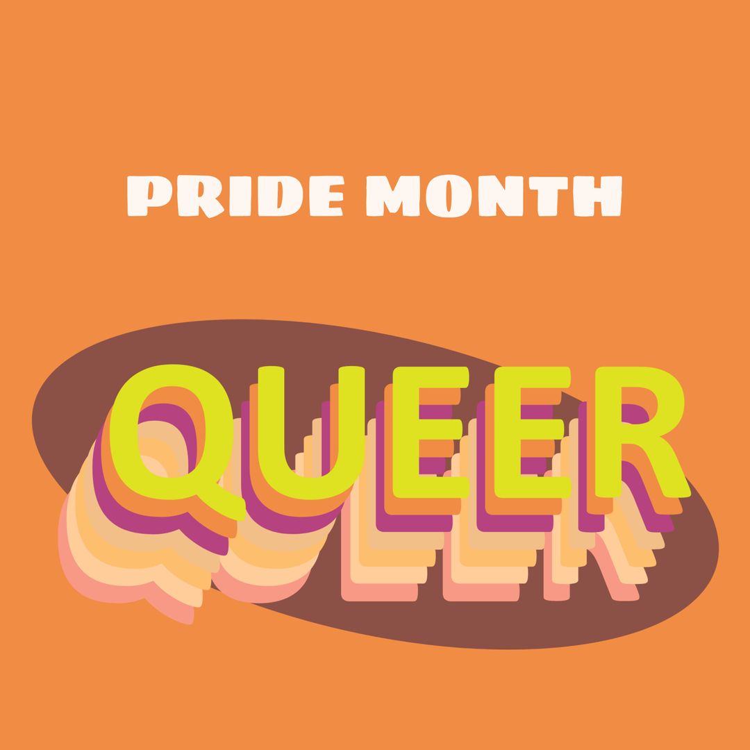 Colorful Queer and Pride Month Celebration Design