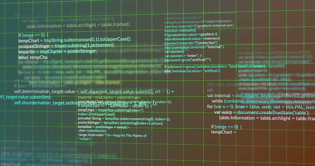 Digital Data Processing on Dynamic Green Background