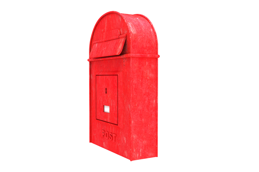 Transparent Digital Illustration of Red Mailbox - Download Free Stock Images Pikwizard.com