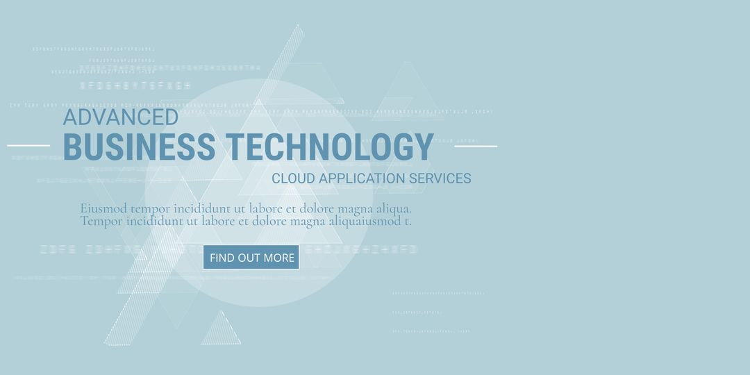 Cloud Technology Service Promotion with Futuristic Design